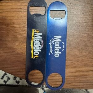 ModelCo Beer Professional Bottle Opener Set - Black and Blue Bar Blades